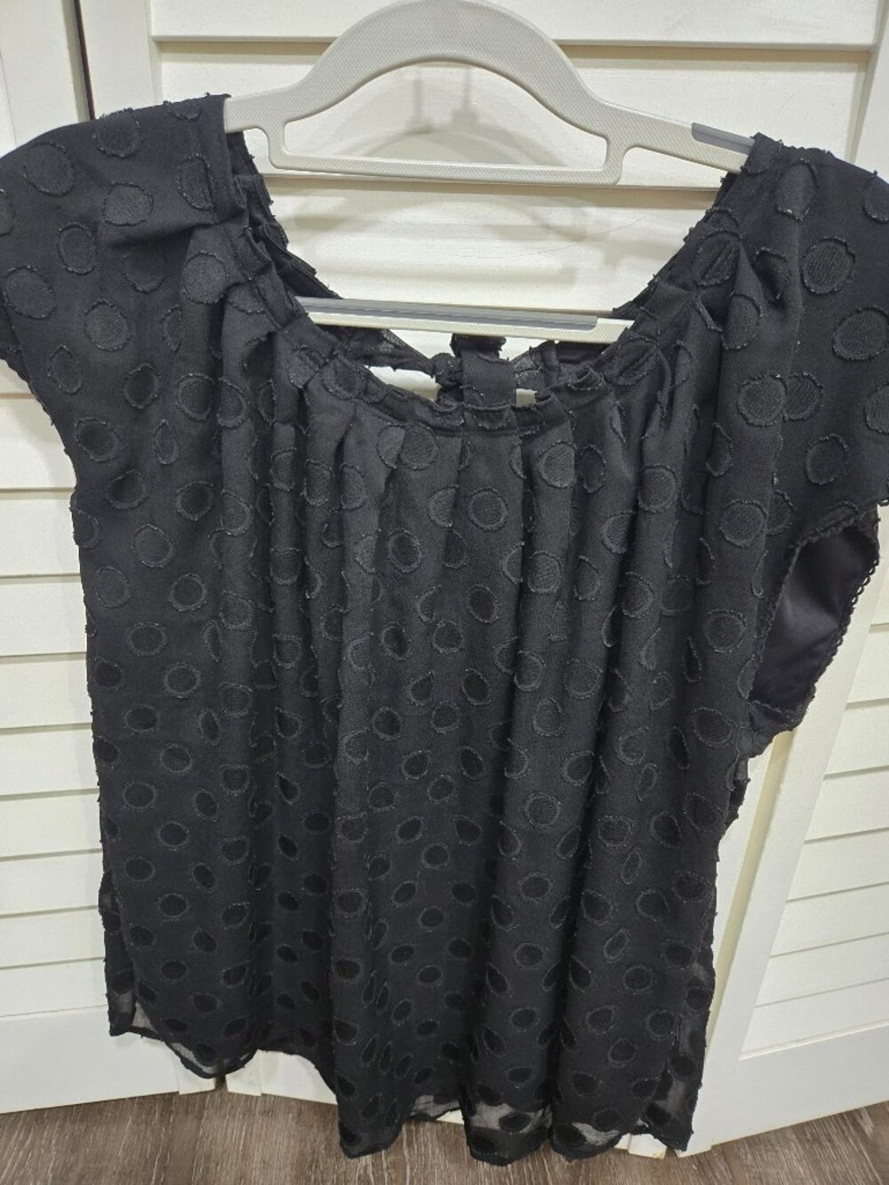 Black Blouse with tie back XL Lauren Conrad